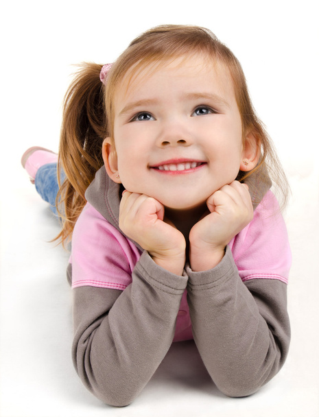Portrait of happy smiling little girl - Foto, Imagen