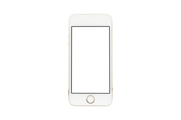 Mobile phone on white background.With clipping path. - Photo, Image