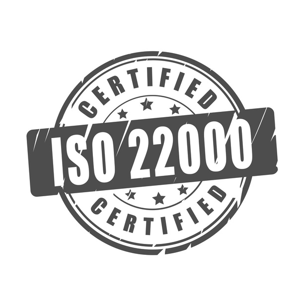 Timbre vectoriel certifié ISO 22000
 - Vecteur, image