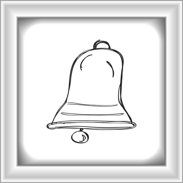 Eenvoudige doodle van een bell - Vector, afbeelding