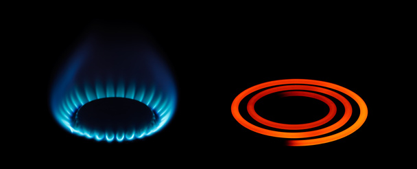 Gáz- és elektromos energia-típusok - Fotó, kép