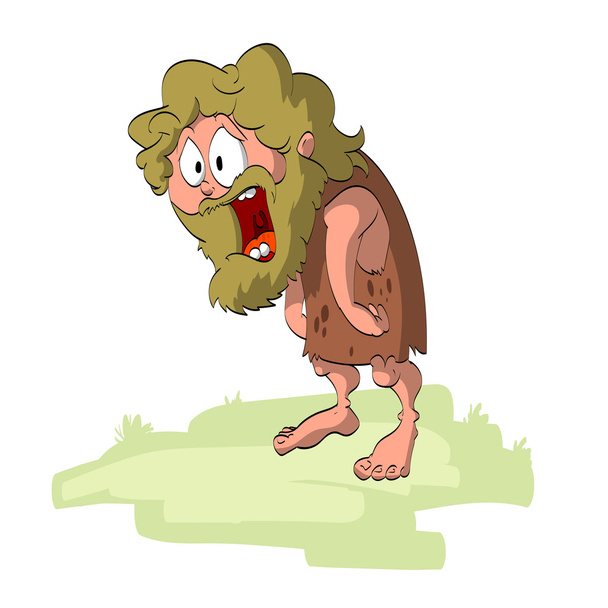 Διάνυσμα caveman κινουμένων σχεδίων - Διάνυσμα, εικόνα