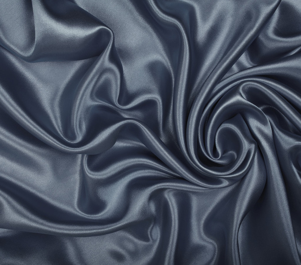 Smooth elegant grey silk or satin as background  - Фото, изображение