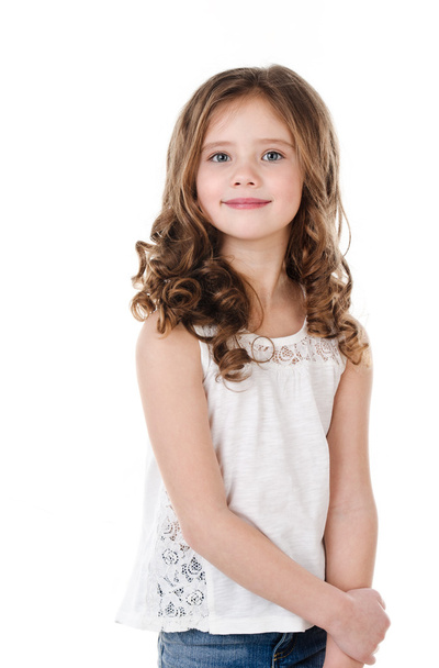 Portrait of adorable smiling  little girl - Фото, изображение
