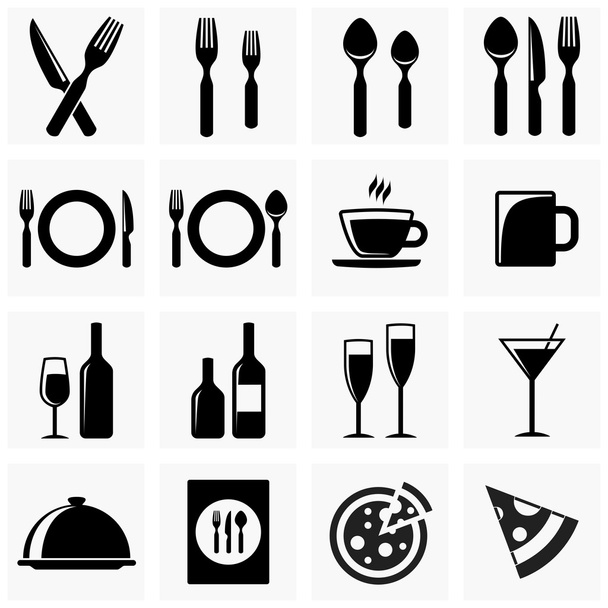 Иконки для кухни
 - Вектор,изображение