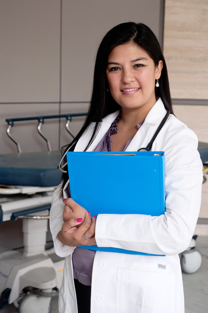 Portrait of young female doctor - Photo, Image