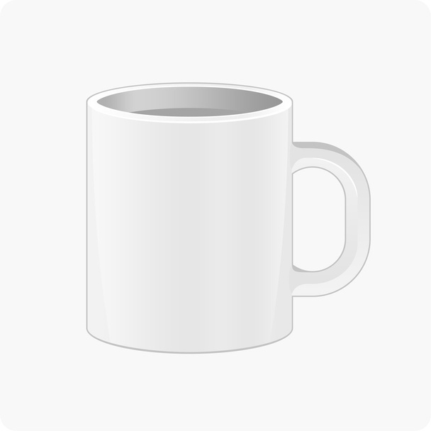 Pattern white cup - Vector, Image