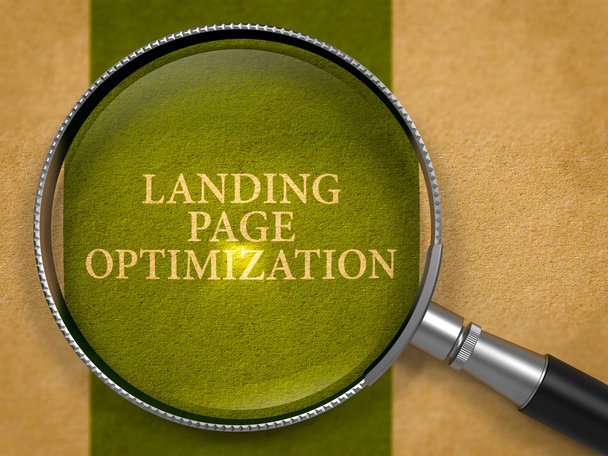 Landing Page optimalisatie via Vergrootglas. - Foto, afbeelding