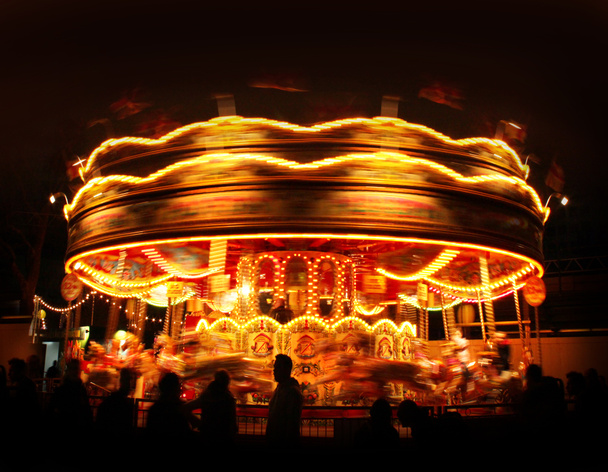 Spinning carousel lights - Photo, Image