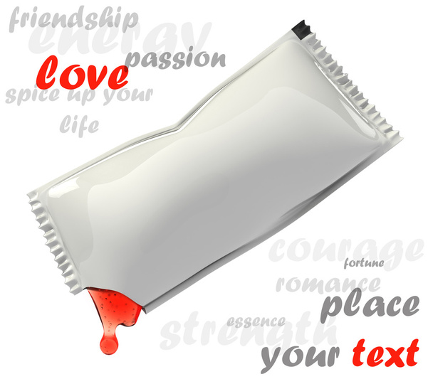 Blank stick pack suitable for placing logo or text - Foto, Imagem