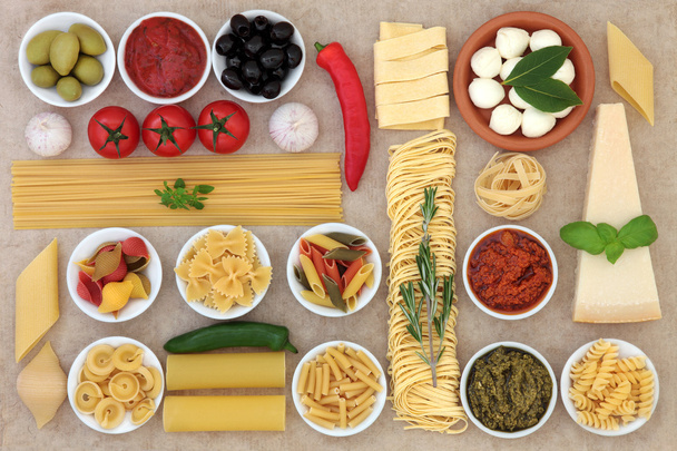 Comida italiana saludable
 - Foto, Imagen