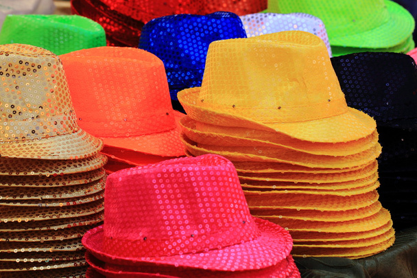 Kollektion farbiger Hüte - Foto, Bild