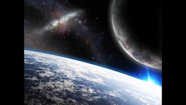 Earth and its moon - Footage, Video