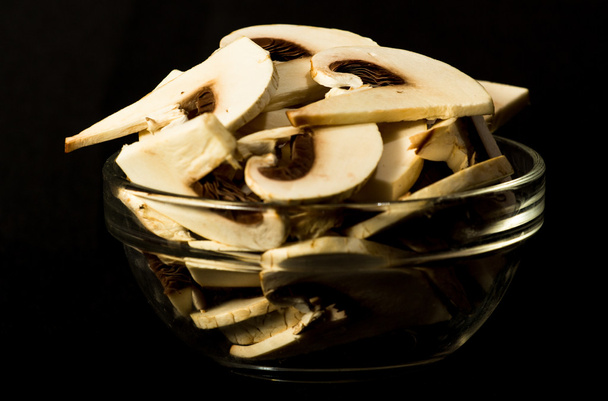 Fresh whole white button mushrooms - Photo, Image