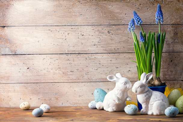 Arte Conejo de Pascua y huevos de Pascua
 - Foto, Imagen