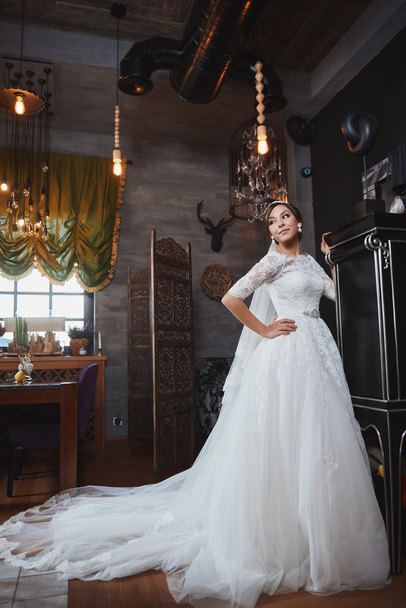 Beautiful Bride Portrait wedding makeup, hairstyle - Fotografie, Obrázek