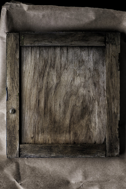 Marco sobre fondo de madera - imagen efecto estilo vintage
 - Foto, imagen
