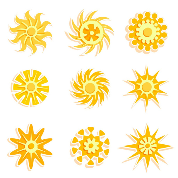 Sun designs - Vector, Image