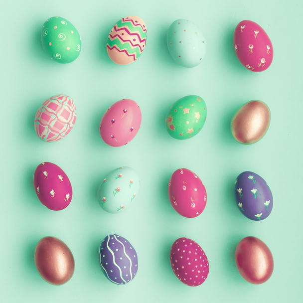 Uova di Pasqua di colore caramella
 - Foto, immagini