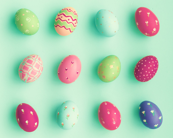Candy színes húsvéti tojás - Fotó, kép