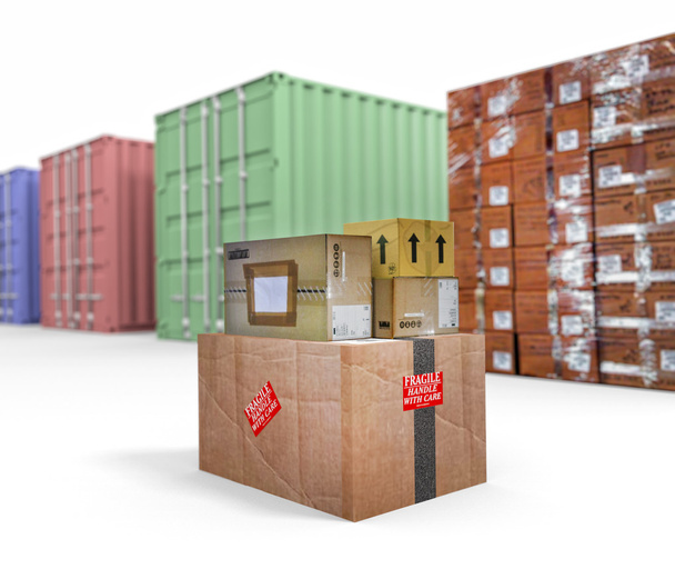 Envío de contenedores y cajas
 - Foto, imagen