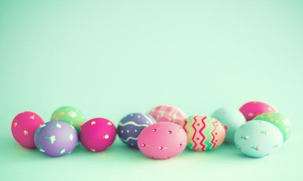 Candy color easter eggs - Foto, imagen
