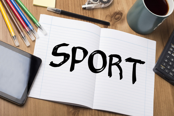 SPORT - Note Pad With Text - Photo, Image