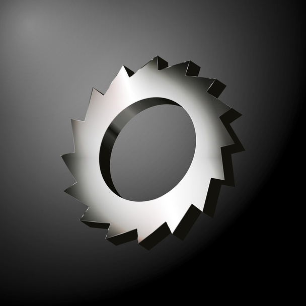 Roda de serra circular
 - Vetor, Imagem
