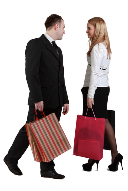 Man and woman shopping - Foto, imagen