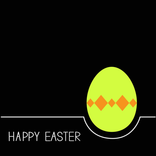 Colored Happy Easter egg - Вектор, зображення