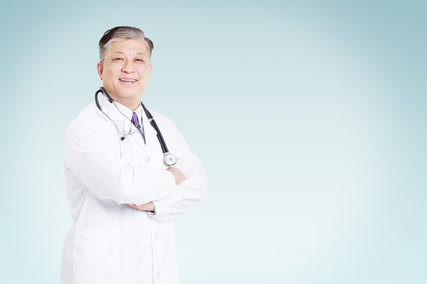 Asiatique homme médecin en blanc uniforme
 - Photo, image