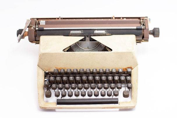 Vecchia macchina da scrivere isolata
 - Foto, immagini
