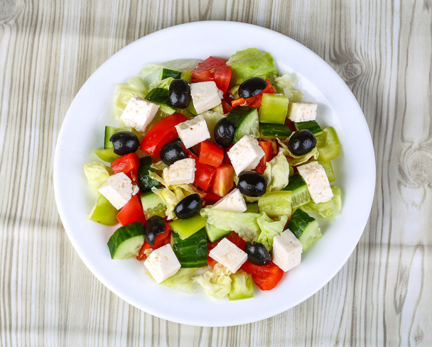 Freshly maked Greek salad - Photo, Image