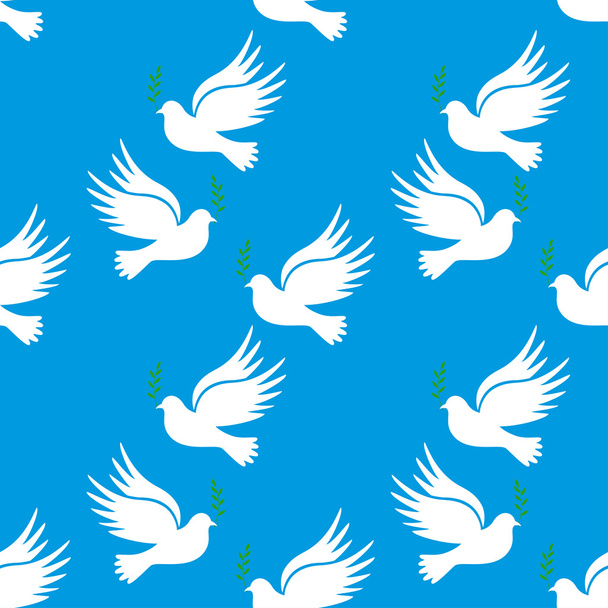 Dove of peace. Dove of Peace Vector. seamless illustration - Vetor, Imagem