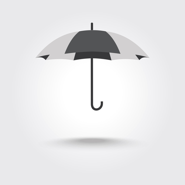 Paraplu pictogram, vectorillustratie. Platte ontwerpstijl. Paraplu s - Vector, afbeelding
