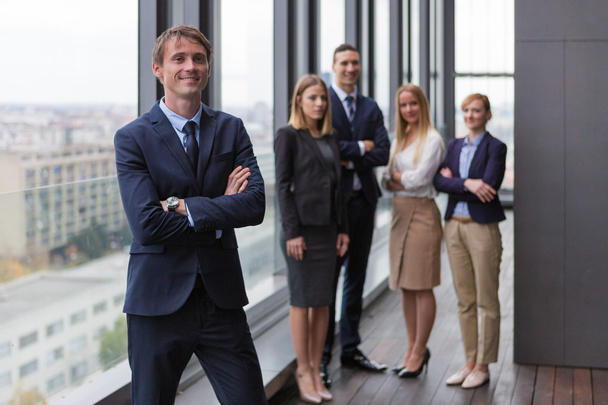 young businessman with colleagues - Photo, image
