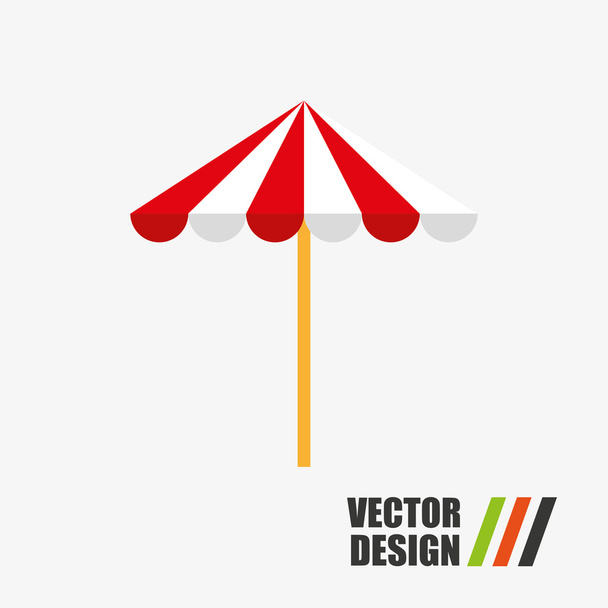 diseño icono de playa
 - Vector, Imagen