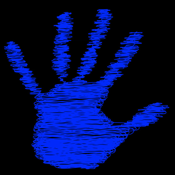Концептуальная покрашенная рука
 - Фото, изображение