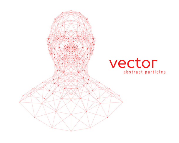 Abstract vector illustration of human head - Vector, Image