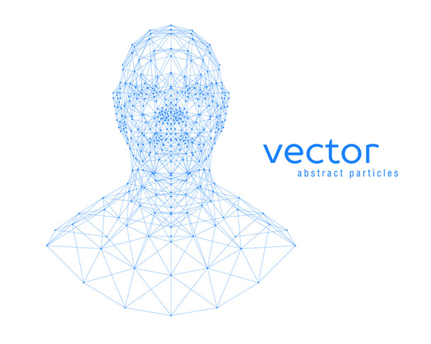 Abstract vector illustration of human head - Vector, Image