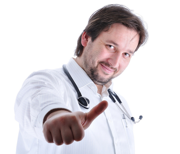 Young attractive male doctor in characteristic clothes - Foto, immagini