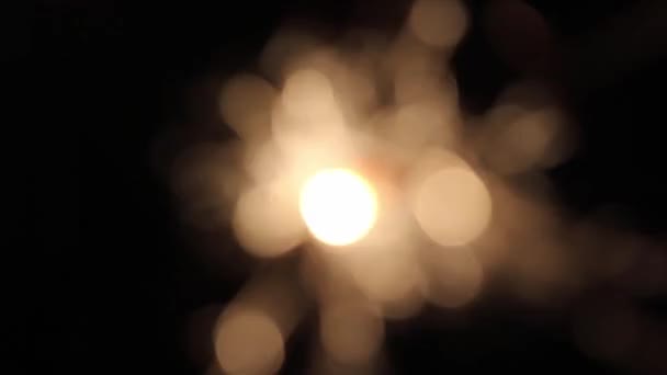 Égő bengáli fények csillagszóró - Felvétel, videó