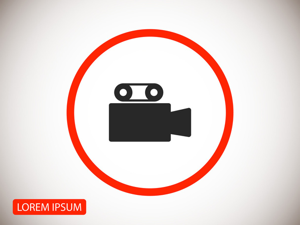 movie camera icon - Вектор, зображення