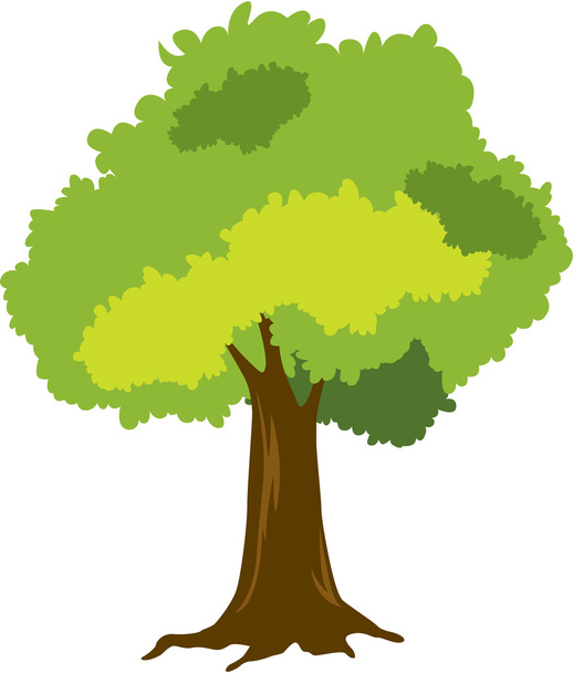 Illustration of tree on white - Vector, Image