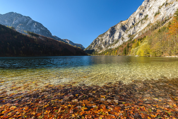 Autumn lake in Austria - Фото, изображение