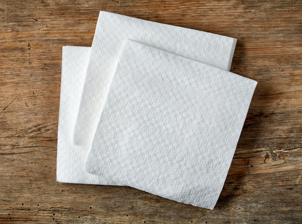 witte papieren servetten - Foto, afbeelding