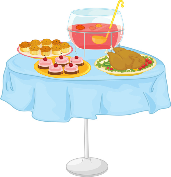 Ilustração de uma comida em branco
 - Vetor, Imagem