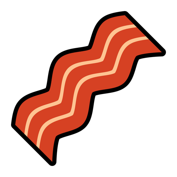 Bacon striscia vettoriale icona
 - Vettoriali, immagini
