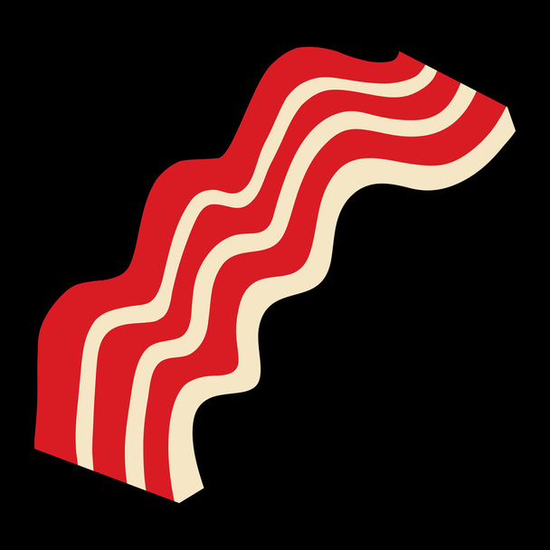 Bacon strip vektorové ikony - Vektor, obrázek