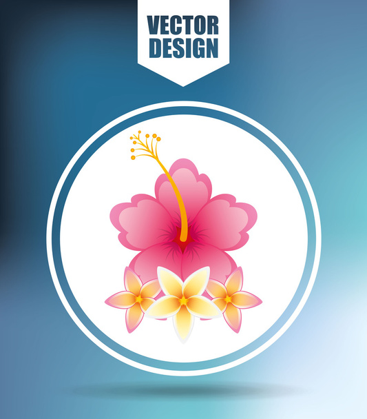 floral icon design - ベクター画像